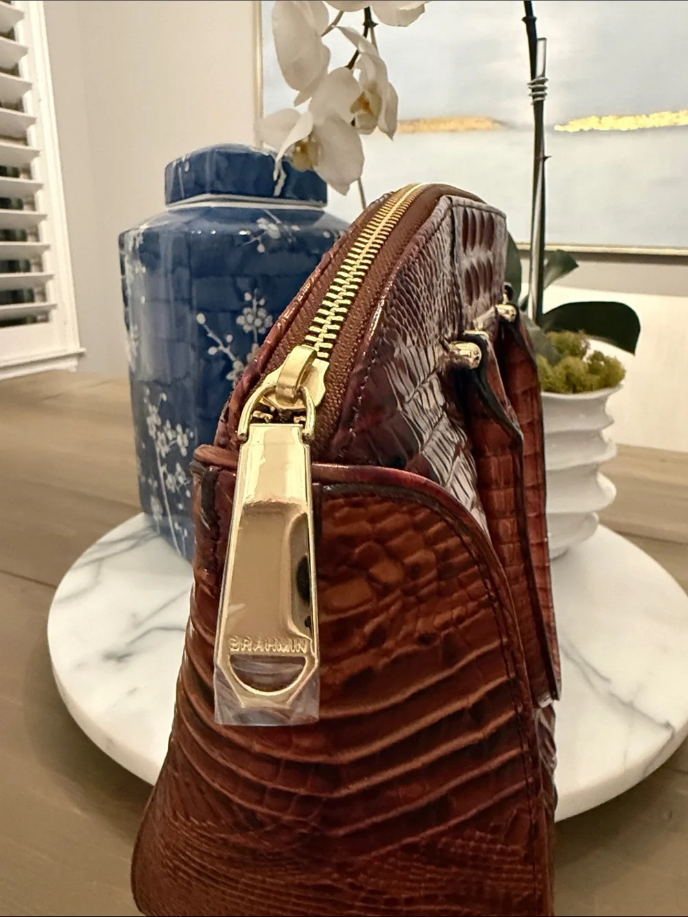 Brahmin Peyton Satchel Retired